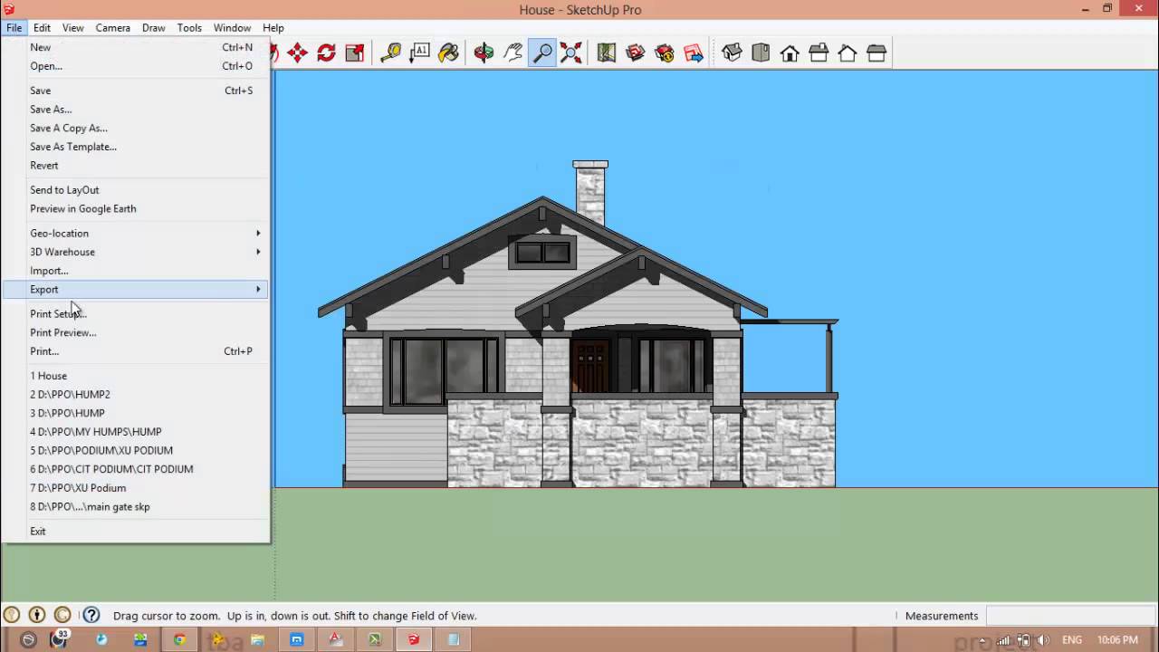 Convert sketchup to autocad